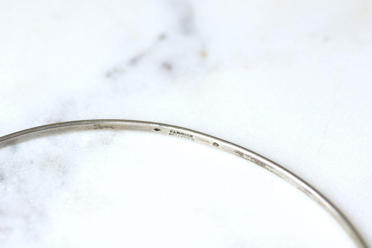 Collier Fabrice - Pevný náhrdelník v Stříbro 800 (léta 1965-1970) 58 Facettes