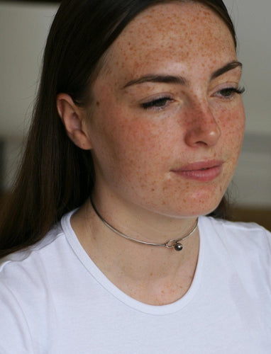 Collier Fabrice - Pevný náhrdelník v Stříbro 800 (léta 1965-1970) 58 Facettes