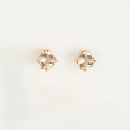 Boucles d'oreilles Boucles d'oreilles transformables Quartz fumé Diamants 58 Facettes