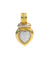 Pendentif Pendentif cœur en or jaune et blanc 18K avec diamants 58 Facettes BO220780/30DIAMANTSENCOEUR
