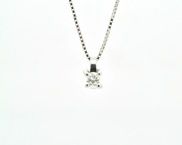 Collier Salvini - Collier point de lumière en or blanc et diamant 58 Facettes 8323