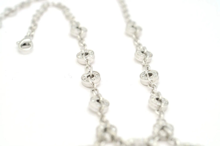 Collier Bulgari Astrale - Collier en or blanc 18 ct et diamants 58 Facettes 12909