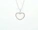Collier Collier - Pendentif cœur en or blanc 18 ct et diamants 0,58 ct 58 Facettes 8871