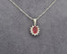 Collier Collier - Rubis du Mozambique 0,60 ct et diamants en or blanc 18 kt 58 Facettes 9791