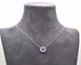 Collier Collier - Pendentif en or blanc 18 kt avec tanzanite 1 ct et diamants 58 Facettes 9759