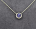 Collier Collier - Pendentif en or blanc 18 kt avec tanzanite 1 ct et diamants 58 Facettes 9759