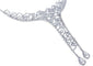 Collier Collier en or blanc 18 carats avec diamants naturels 58 Facettes 63700020