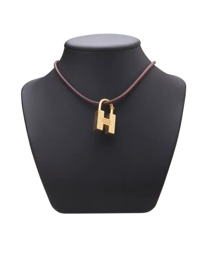Collier Hermès H 2000 - Collier avec cadenas en acier 58 Facettes BO220710/H2000
