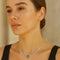 Collier Collier en or gris 18 carats et diamants taille brillant 58 Facettes 63700055