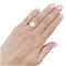 Bague 52 Bague entourage en or blanc avec diamant 1,26 ct et diamants 58 Facettes 33900