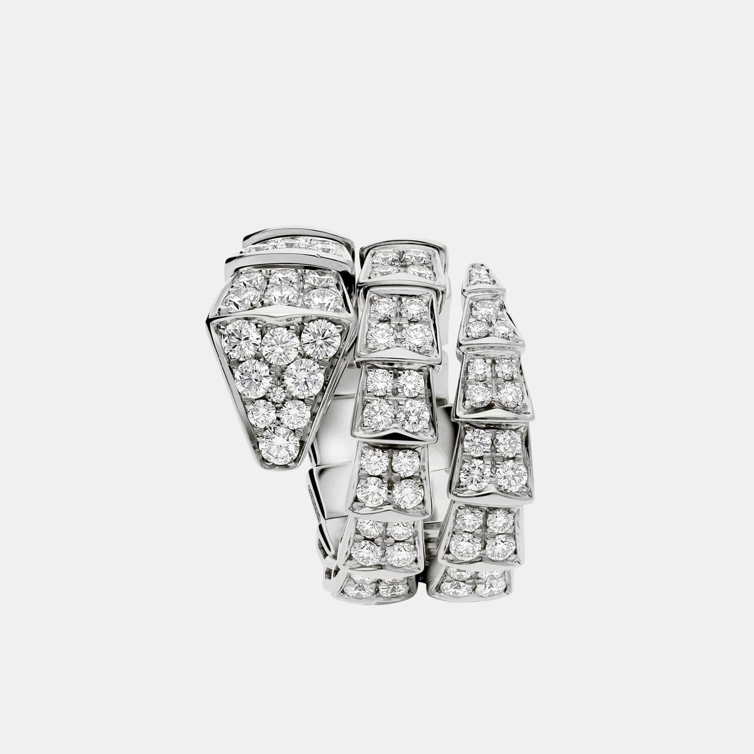Bague Serpenti Viper Or blanc Diamant 2.69ct