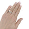 Bague 57 Tiffany & Co. Setting - Alliance en platine et diamants 58 Facettes 35083