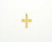 Pendentif Pendentif croix - Pendentif en or jaune 18 carats et diamants 58 Facettes 10326