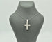 Collier Collier - Croix en or blanc 18 carats et diamants 0,32 ct 58 Facettes 10649