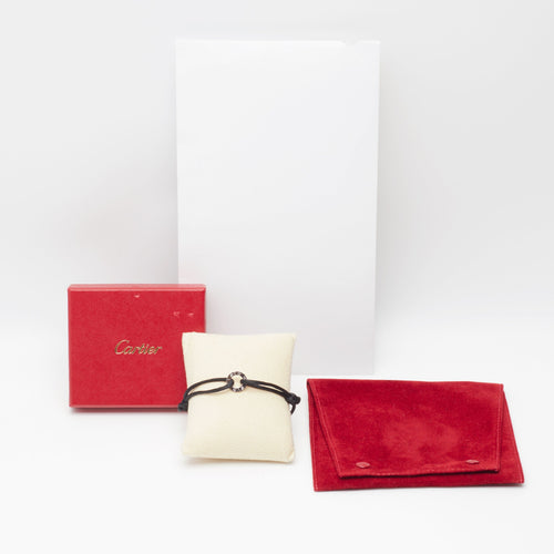 Bracelet Cartier Love - Bracelet cordon en or blanc et diamants 58 Facettes