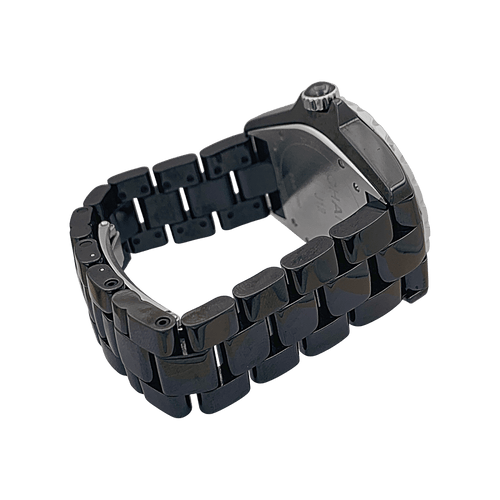 Montre Chanel J12 - Montre en céramique noire avec diamants 58 Facettes 34270