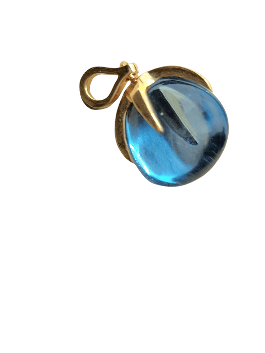 Pendentif POMELLATO - Pendentif Veleno or jaune et topaze bleue 58 Facettes