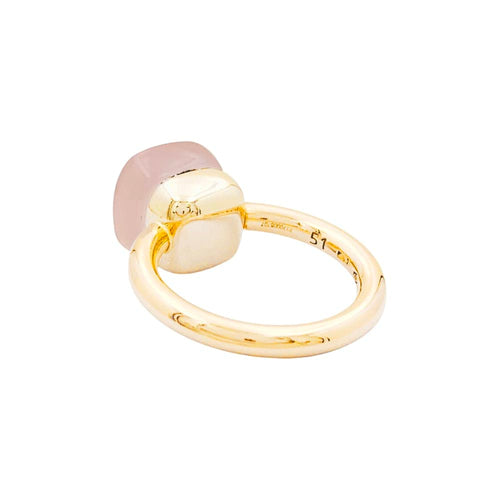 Bague 51 Pomellato Nudo Classic - Bague en or rose et blanc et quartz rose 58 Facettes 35300