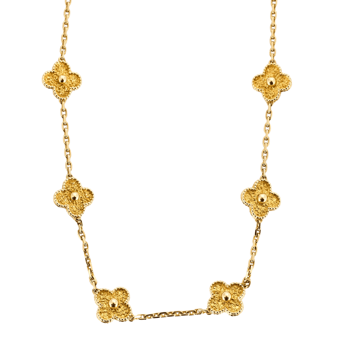 Collier VAN CLEEF & ARPELS - Vintage Alhambra 10 motifs - Collier en Or jaune 58 Facettes DDV0675-2