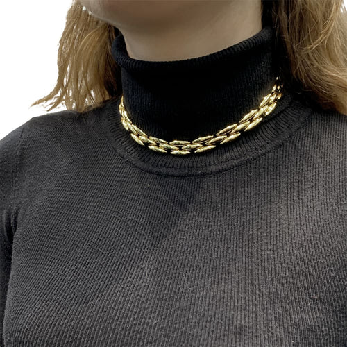 Collier Cartier Gentiane - Collier ras de cou en or jaune 58 Facettes 35331