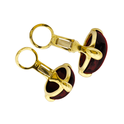 Boucles d'oreilles Boucles d'oreilles Pomellato, "Griffe", grenat, or jaune. 58 Facettes 34574