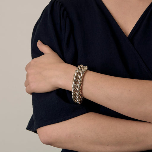 Bracelet Hermès - Bracelet maille gourmette en argent 58 Facettes 58FC46