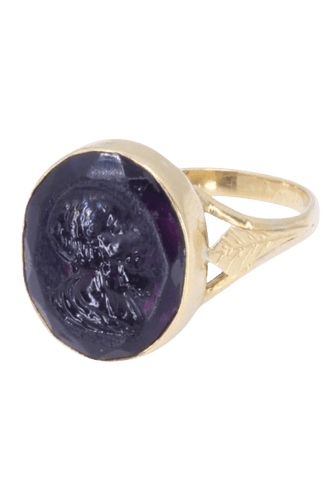 BAGUE ANCIENNE INTAILLE 58 Facettes 095611