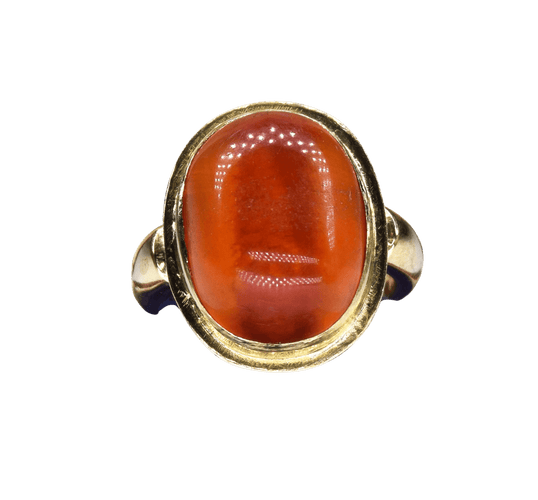 Bague 50 Bague or jaune ambre 58 Facettes