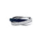 Bague 52 Cartier Trinity - Bague en or blanc, platine, céramique noire et diamants 58 Facettes 35250