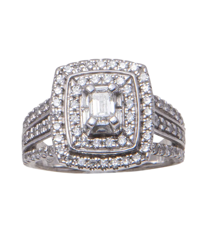 Bague 52 Archi-Duchesse - Bague en or blanc 18 carats et diamants 58 Facettes BO220170/ARCHIDUCHESSE