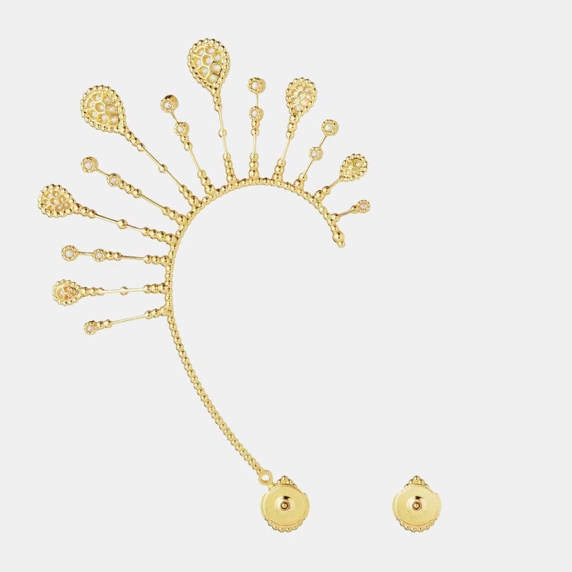 Boucles d'oreilles Serpent Bohème Or jaune Diamant 0.99ct