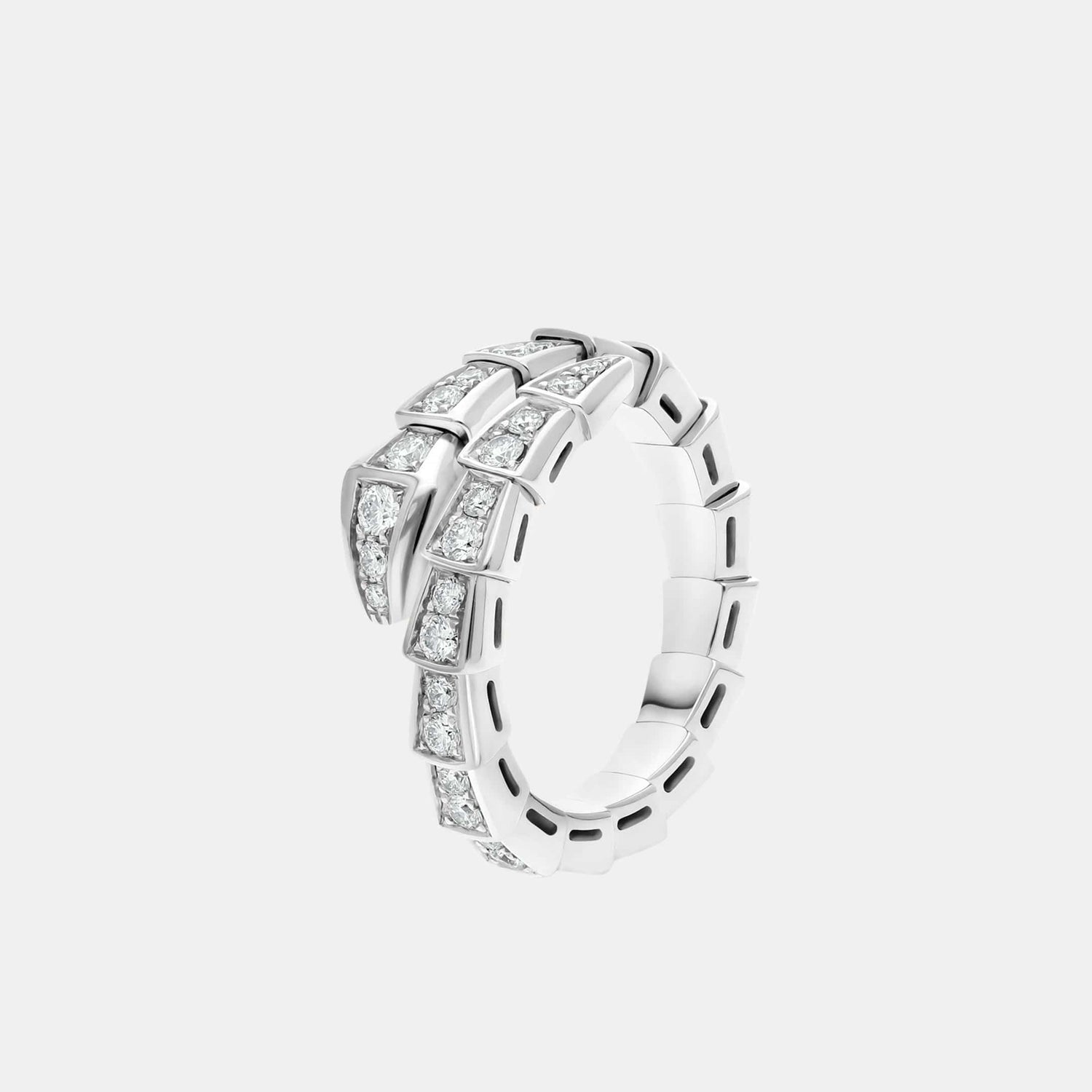 Bague Serpenti Viper Or blanc Diamant 0.6ct