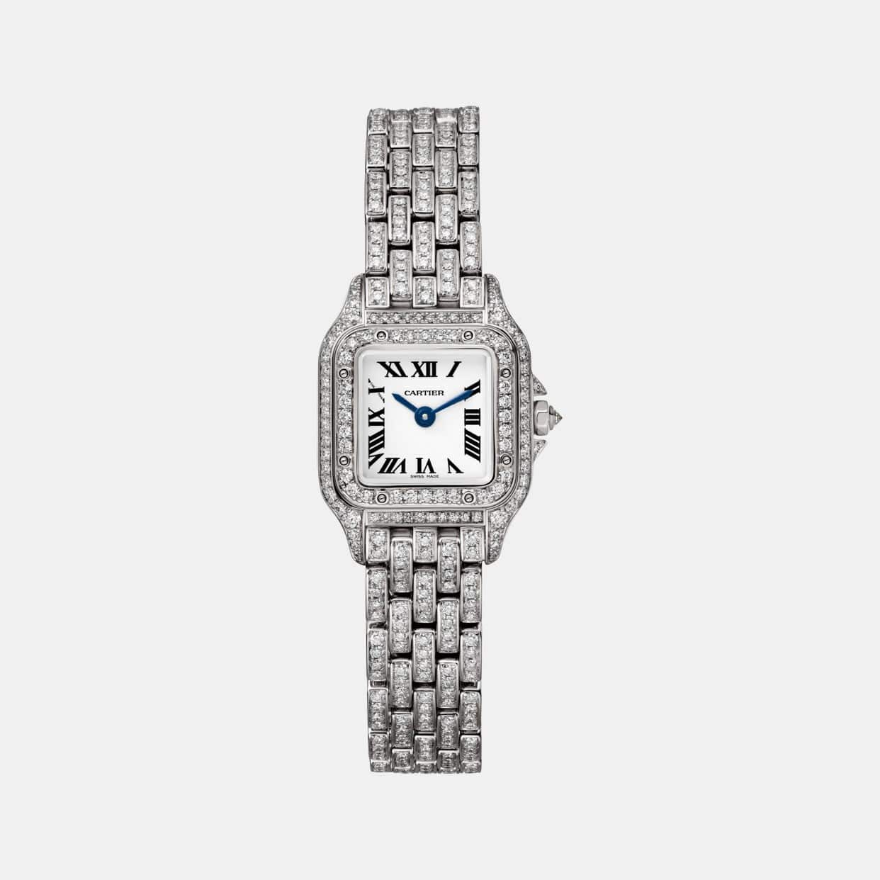 Montre Panthère Or blanc Diamant