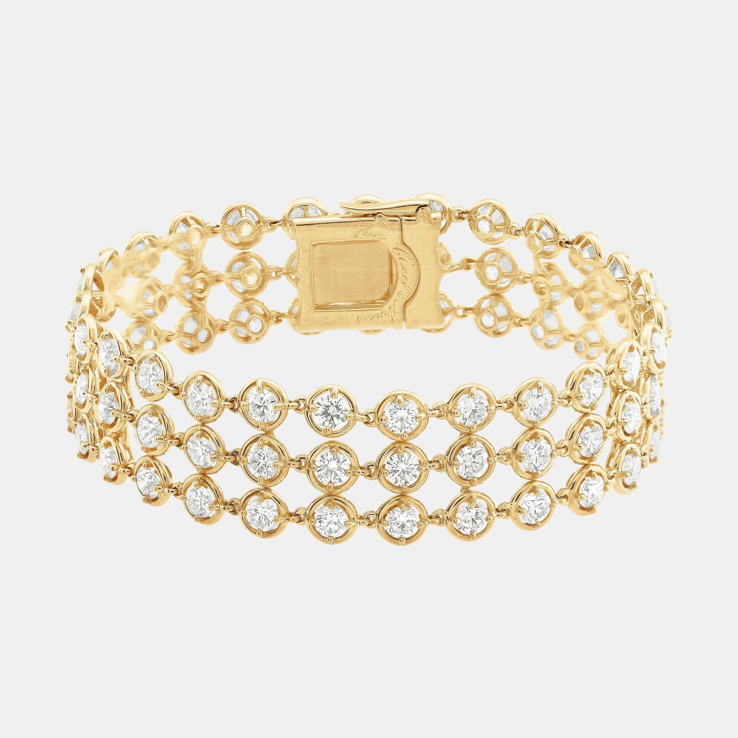 Bracelet Palmyre Or jaune Diamant 11.29ct
