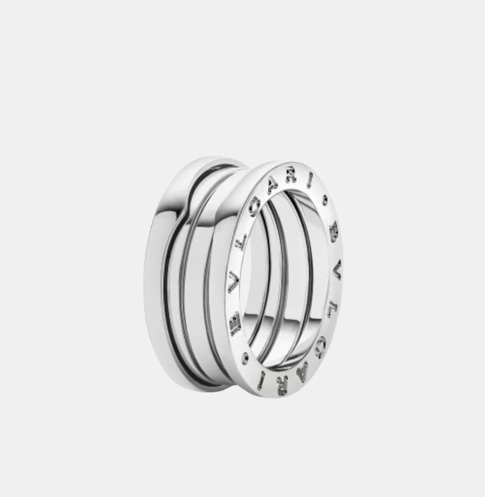 Bague B.Zero1 Or blanc 