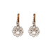 Boucles d'oreilles Boucles d'oreilles or jaune et gris diamants 58 Facettes GU49