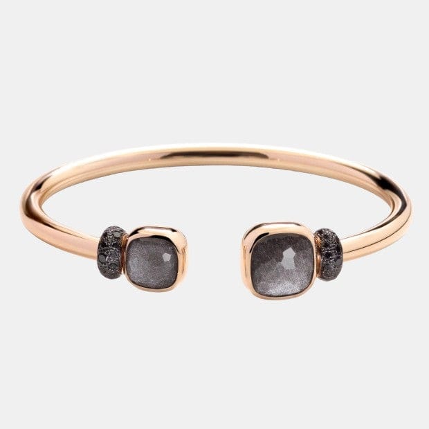 Bracelet Nudo Or rose Obsidienne 8.5ct