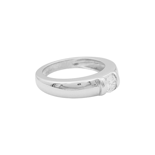 Bague 51 Chaumet Gioia - Bague jonc en or blanc avec diamant 58 Facettes 34584