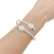 Bracelet Bulgari Serpenti Seduttori - Bracelet jonc en or blanc, diamants et émeraudes 58 Facettes 34137
