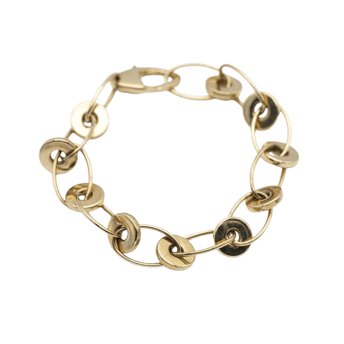 Bracelet Bracelet d'auteur en or jaune 58 Facettes N102866LF