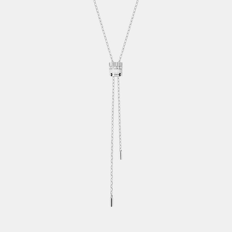 Collier Quatre Or blanc Diamant 0.18ct