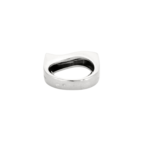 Bague 49 Bague "Wave" en or blanc 18 carats et diamants 58 Facettes BO/240016/