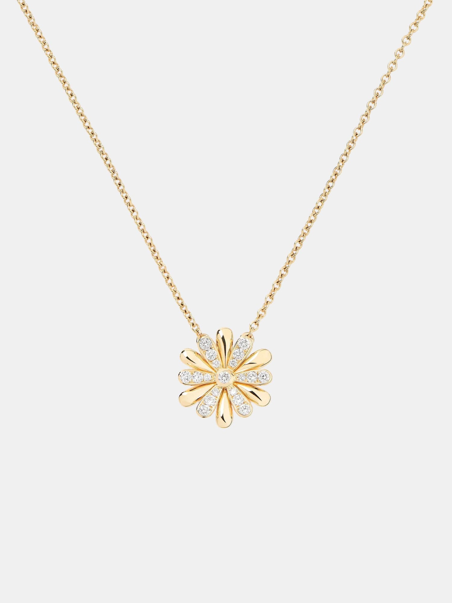 Collier Flower Poiray Or jaune Diamant 0.28ct