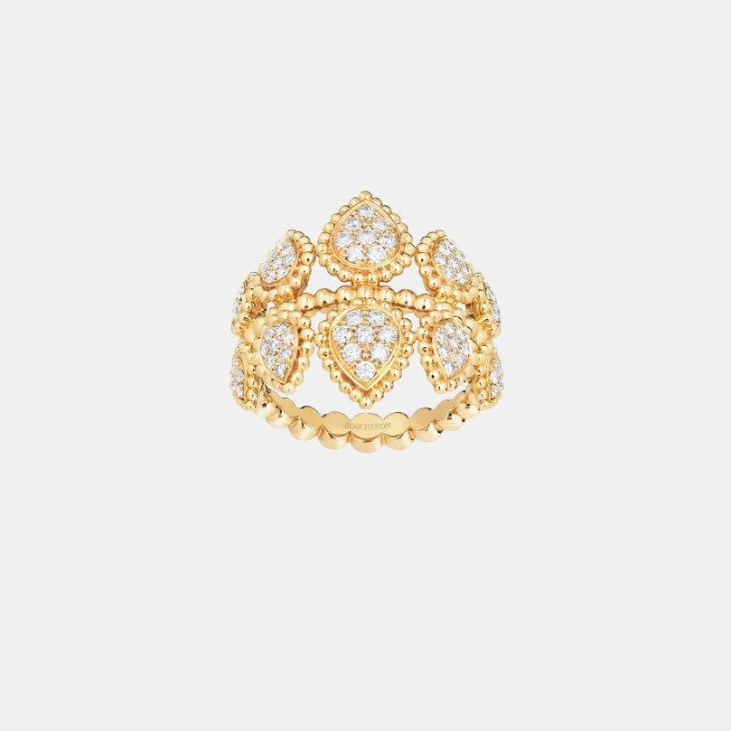 Bague Serpent Bohème Or jaune Diamant 0.5ct