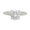 Bague 54 Bague solitaire en or blanc avec diamant taille brillant 1,53 ct 58 Facettes 31806