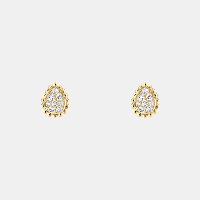 Boucles d'oreilles Serpent Bohème Or jaune Diamant 0.25ct XS Motif