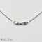 Halskjede Halskjede i 18 karat hvitt gull med perleanheng og diamanter 58 Facettes 2251