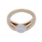 Bague 54 Bague solitaire en or jaune et platine avec diamant 58 Facettes 32407