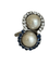 52 Bague Toi & Moi Or Gris Platine Perles Saphirs Diamants 58 Facettes 5422