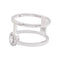 Bague 54 Messika Glam'Azone - Bague en or blanc et diamants 58 Facettes 33978